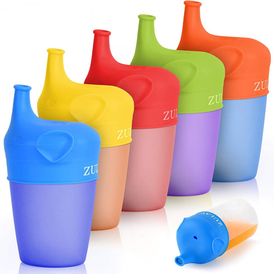 Sippy Cup Lids 4 Pack Faucet Extender Make Any Cup into Spill-Proof Sippy Cup 