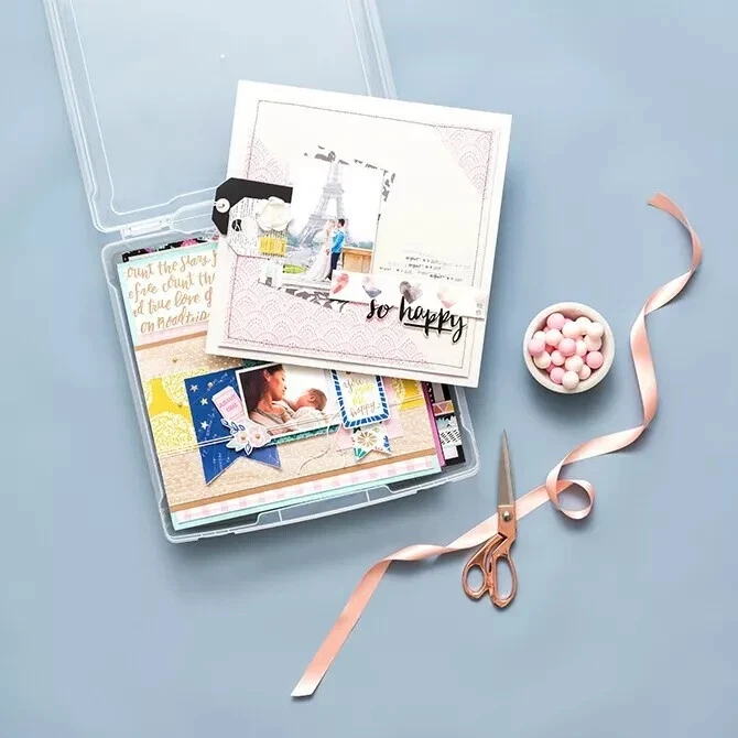 We R Makers Craft & Photo Case Translucent Plastic Storage 12"X12" 661105 By Ac