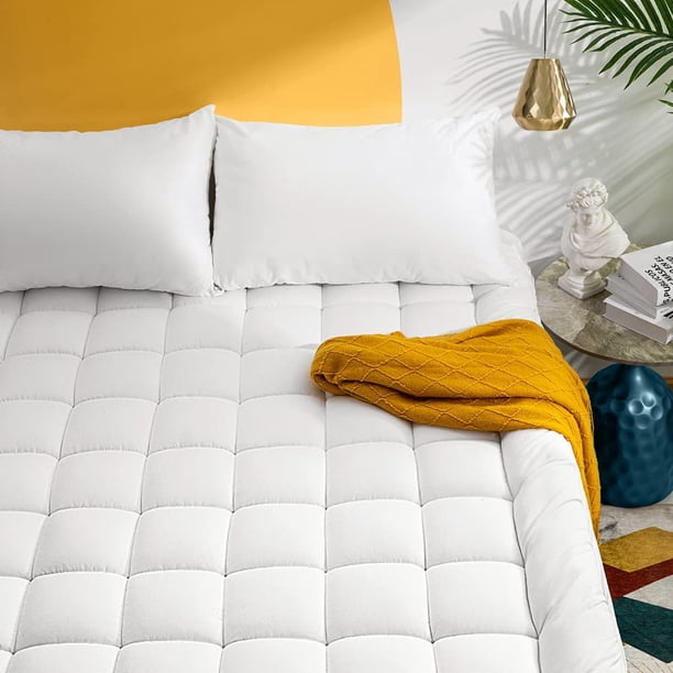 NAKTO Full Size Mattress Pad Pillow Top Mattress Cover Quilted Fitted