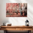 thumbnail image 2 of Elephant Stock Pink Birch Grove Wall Art - Horizontal Canvas Wall Art - Bedroom Wall Decor - Nature Canvas - Beige And Black Decor - 24" x 16", 2 of 8