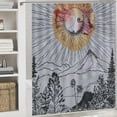 thumbnail image 6 of Orinice Art Nouveau Sun Trees Bathroom Decor Set Colorful Luxurious Polyester Fabric Fashion Shower Curtain with Hooks Washable Shower Curtain for Bathroom Decoration 36x72, 6 of 7
