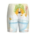 thumbnail image 7 of Daiia Corgi In The Shower Cap Bathing Mens Woven Stretch Pajama Short,Short Pajama Pants-Small, 7 of 7