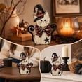 thumbnail image 2 of syligr Wooden Black Cat Figurine for Halloween Decorations, Black Cat Ornament for Mantel Shelf, Vintage Halloween Decor for Table Centerpiece, Home Party Decor Gift, 8Inch, 2 of 6