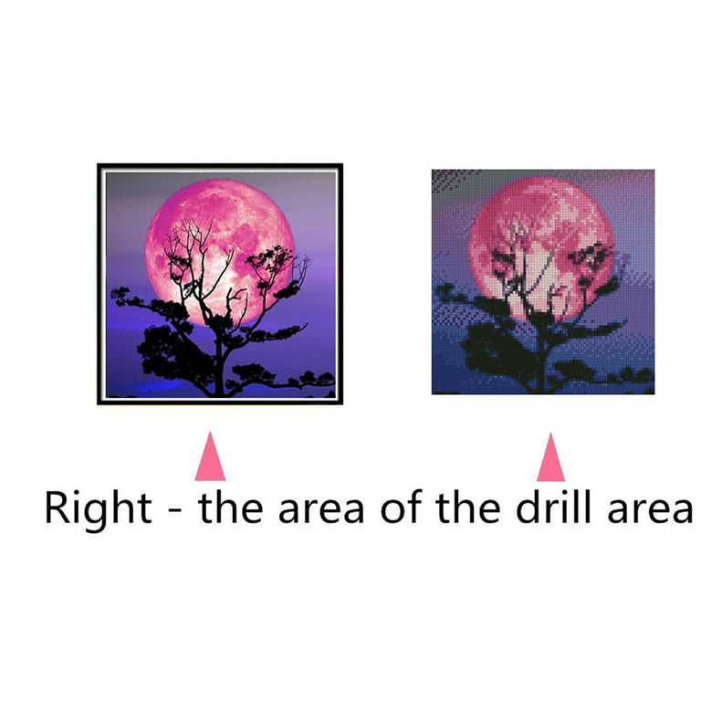 Kayannuo Bedroom Decor Christmas Clearance 5D Diamond Painting , Bright  Moon Full Drill Embroidery Picture Supplies Arts Living Room Decor