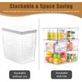 thumbnail image 3 of 6 Pack  Storage Bins with Lids, Stackable Plastic Containers for Home Office Organization, 3 of 7