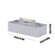 thumbnail image 3 of Caja de Almacenamiento de Escritorio Qqt2408101071 | Organizador de Cosméticos de Plástico con Asa de Madera | Multicompartimento para Maquillaje, Control Remoto, Lápiz Labial, Sombra de Ojos y Bolíg, 3 of 6