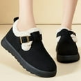 thumbnail image 5 of Women's Casual Low - Heel Winter Shoes - Warm, Comfortable Round - Toe Cotton - Upper Shoes with Artificial Short Plush Lining, 5 of 6