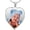 Sterling Silver, variant on Personalized Photo Engraved Heart Shaped Picture Necklace with Diamond Cut Edge - 1 Inch x 1 Inch (Sterling Silver, Photo Only)