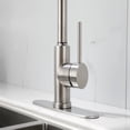 thumbnail image 7 of Cfowner Kitchen Faucet with Pull Down Sprayer, High Arc Single Handle Sink Faucet for Bar Laundry, 360°Swivel Spout, Brushed Nickel, 7 of 7