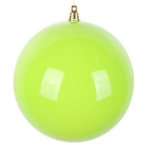 Vickerman MT250673W 6 in. Lime Enamel Ball Ornament - 4 per Bag