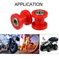 thumbnail image 4 of Unique Bargains 2 Pcs 10mm Drive Chain Pulley Chain Adjustment Tensioner Rubber Wheel Guide for Motorcycle ATVs Red, 4 of 7