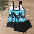 thumbnail image 4 of Plus Size Tankini Set for Women, Tummy Control Two Piece Swimsuits with V-Neck, Printed Summer Bathing Suits for Beach, Pool, 4 of 5