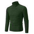 thumbnail image 5 of Frnrwgo Mens Sweater Turtleneck Ribbed Knit Oversized Long Sleeve Casual Winter Top, 5 of 6
