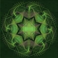 thumbnail image 1 of Ahgly Company Machine Washable Indoor Square Transitional Dark Lime Green Area Rugs, 5' Square, 1 of 7