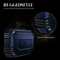 thumbnail image 6 of Dteck for AirPods 3rd Generation (2021) Case, Hybrid Protective Case with Carabiner, Shockproof Cover with Keychain for Airpod 3 Wireless Charging Case Accessories [Front LED Visible], blue, 6 of 7