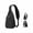Black, variant on Men's Sling Bag Lightweight Crossbody Chest Bag Water Repellent Casual Daypack for Travel Outdoor Daily Use