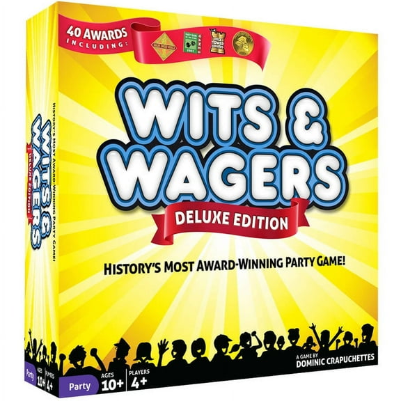 Flat River Group Wits & Wagers Deluxe Board Game, for Ages 10 and Up, 4 or More Players