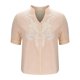 thumbnail image 5 of Vestidos Casuales Para Mujer, Blusas De Mujer De Moda Suéter de manga corta con cuello en V y bordado de lino sintético para mujer, top de moda, 5 of 7