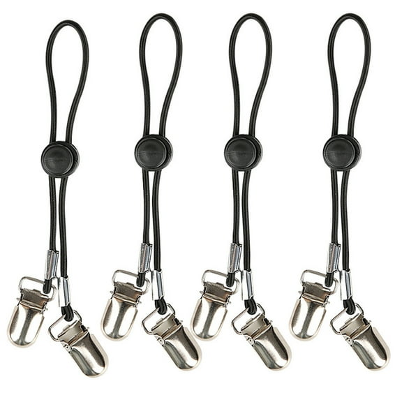 Set of 4 Elastic Bed Sheet Corner Holders Straps with Metal Adjustable Clips Bedsheet Fixing Clamps for Home Setting