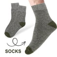 thumbnail image 2 of 5 pares de calcetines cálidos de invierno para hombre, suaves y térmicos de algodón, gruesos y absorbentes de humedad para botas de invierno y frío, 2 of 7