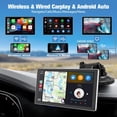 thumbnail image 6 of 9 inch 1080P Screen Wireless Apple Carplay Android Auto, Portable Car Radio Receiver Compatible with Bluetooth, GPS Navigation Siri Voice Control, 6 of 7