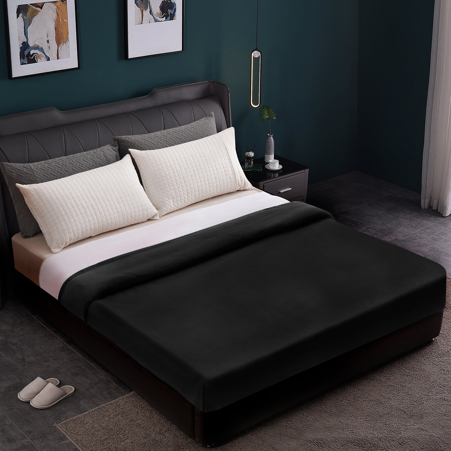 JML Cozy Soft Fleece Throw Blanket With Satin Binding Edges,Throw Blanket for Couch & Sofa,50"x60"
