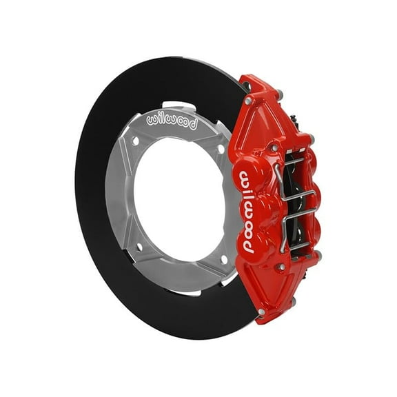 Wilwood 140-16627-R Rear UTV4 Big Brake Kit with Red Calipers and Plain Rotors, Compatible with 2019-up Honda Talon 1000"