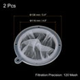 thumbnail image 2 of Uxcell 5.4" O.D. 120 Mesh Food Filter Strainer Kitchen Mesh Filters Strainers Fine Mesh Sieve White 2 Pack, 2 of 6
