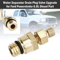 thumbnail image 2 of 2-piece water separator drain plug valve upgrade suitable for Ford stroke diesel Part U4-, 2 of 5