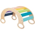 thumbnail image 1 of TOOKYLAND Wooden Climbing Arch Rocker - Rainbow Rocking Climber Frame; Montessori Climbing Toy for Toddlers 3 Year Old +, 1 of 9