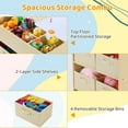 thumbnail image 7 of Pirecart Kids Art Table and 2 Chairs Toddler Craft Set Wooden Play Activity Drawing Table with 4 Storage Bins and Paper Roll, 7 of 7