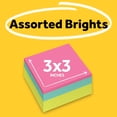 thumbnail image 3 of Post-it Notes Cube, 3 in. x 3 in., Bright colors, 400 Sheets, 1 Cube, 3 of 11