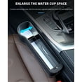 thumbnail image 4 of Phyun 7Colors Led Atmosphere Light Car Seat Crevice Storage Box Dual Usb Charging Port Seat Box Stowing Tidying Cup Card Phone Holder Accessories Left Side, 4 of 5