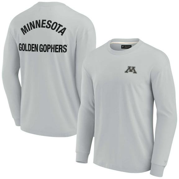 Unisex Fanatics Gray Minnesota Golden Gophers Elements Super Soft Long Sleeve T-Shirt