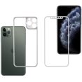 thumbnail image 1 of Mignova [Camera Armor] iPhone 11 Pro Screen Protector Glass, Front & Back 9H Hardness Tempered Glass Screen Protector [Titanium Edge] Anti-Scratch 0.26mm HD for iPhone 11 Pro 5.8 Inch(Silver), 1 of 7