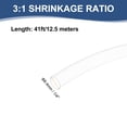 thumbnail image 2 of 1/4 Inch 41ft Wire Heat Shrink Tubing 3:1 Double-sided Wrap Clear, 2 of 5