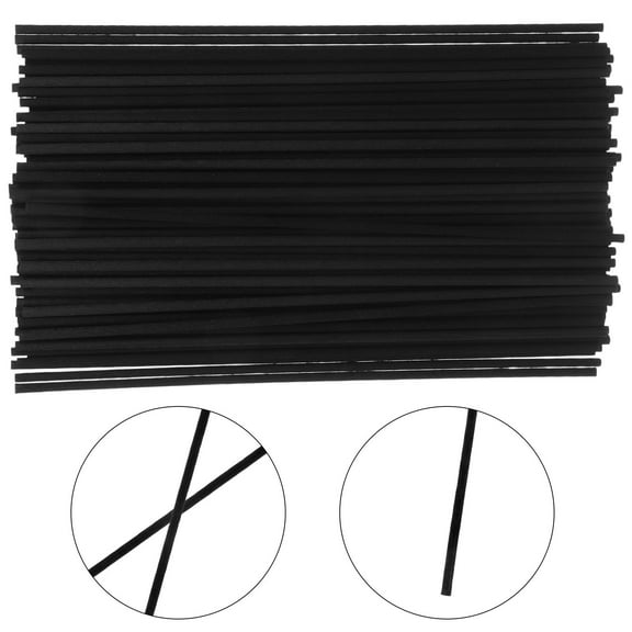 Clispeed 100Pcs Black Fiber Diffuser Sticks for Aromatherapy with Easy Use and Scent Release