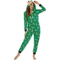 thumbnail image 6 of Zukuco  Family Christmas Pajamas Matching Sets, Xmas PJs Matching Set , Holiday Family Sleepwear Sets Long Sleeves Hoodie PJ's, 6 of 6