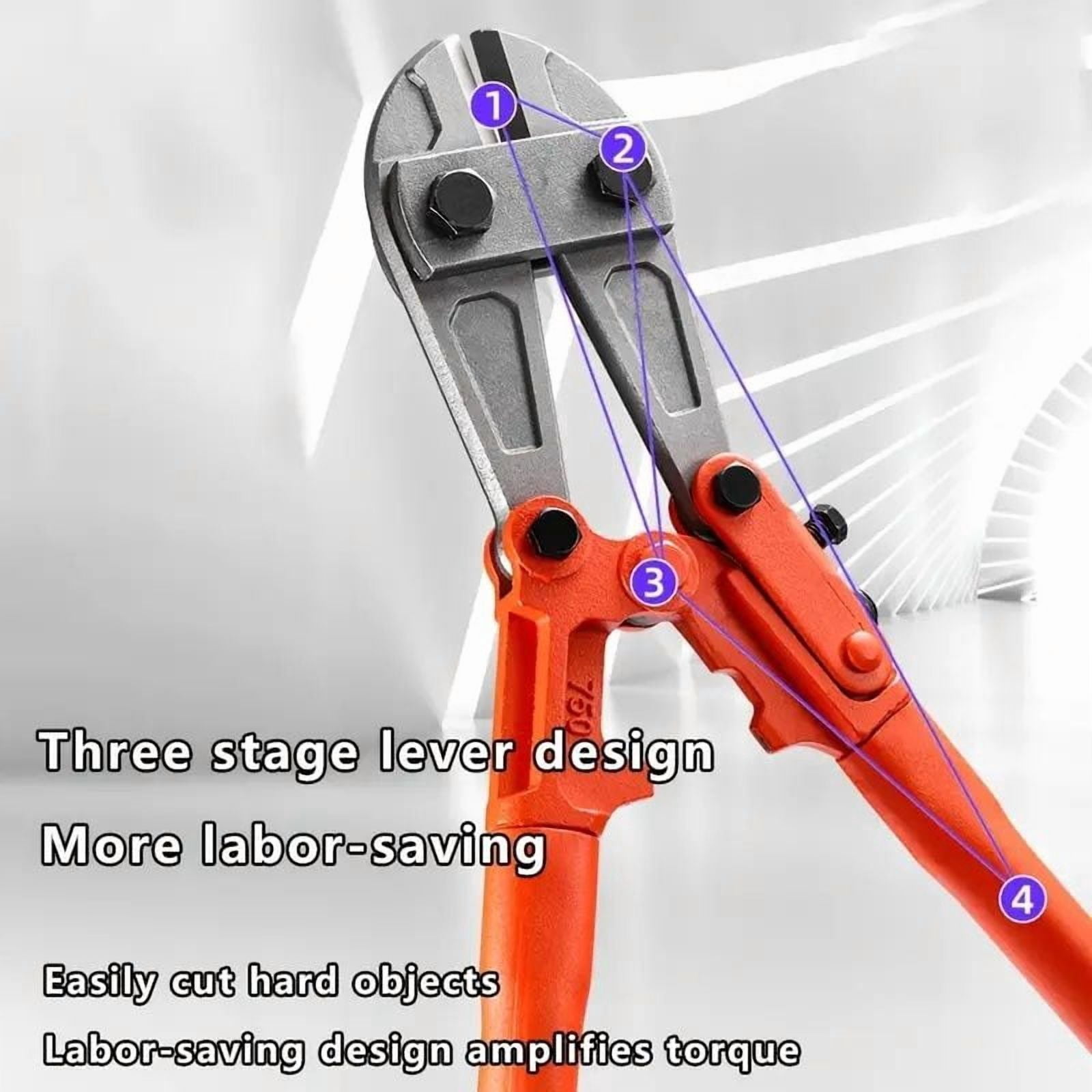 Heavy Duty T8 Alloy Steel Manual Wire Cutters, Adjustable Labor Saving Hardware Tools