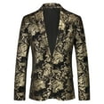 thumbnail image 1 of Gold for Mens Winter Fall Work Office Formal Date Night Gowns Evening Modest Lounge Concert Basic Jacket Blazers Outfits Mens 2025 Clothes M, 1 of 6