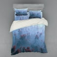 thumbnail image 1 of Ambesonne Mountain Bedding Set 4 Pcs, Autumn Trees in Mist, Queen, Grey Orange, 1 of 3