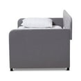 thumbnail image 4 of Wholesale Interiors Camelia Modern MDF Daybed with Pull-Out Trundle Gray, 4 of 7