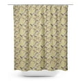 thumbnail image 1 of S4Sassy Beige Blossom & Paradise Whydah Bird Decorative Waterproof Printed Shower Curtain Roller Hooks Drapes-60 x 70 Inch, 1 of 6
