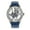 White/Silver/Blue, variant on Heritor HERHR8305 Automatic Sanford Semi-Skeleton Leather Band Watch for Men, Black