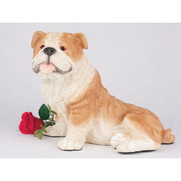 Bulldog, Fawn Cremation Pet Urn for a Dog Memorial in remembrance of your beloved family pet