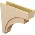 thumbnail image 5 of 9"W x 36"D x 36"H Thin Rivera Rough Cedar Woodgrain TimberThane Corbel, Primed Tan, 5 of 6