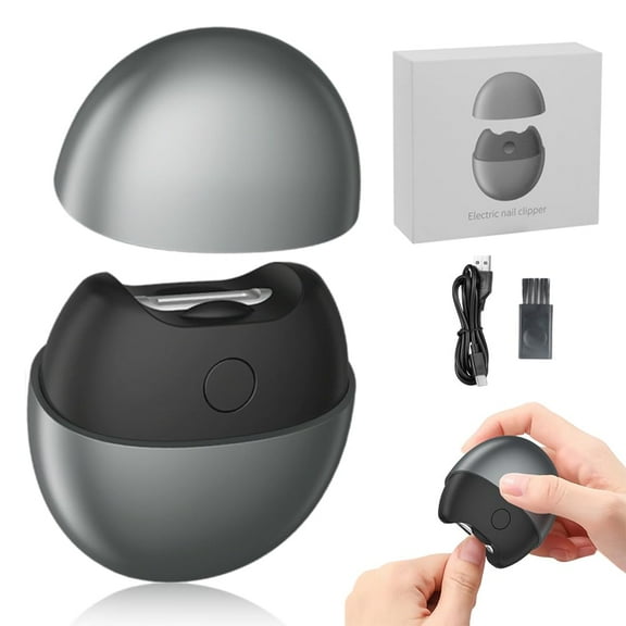 2025 New Electric Nail Clipper, 3-in-1 Automatic Nail Trimmer Toe Nail Clippers with Nail Scraps Storage, Safety Electric Nail File for Thick Toenails, Adult, Seniors