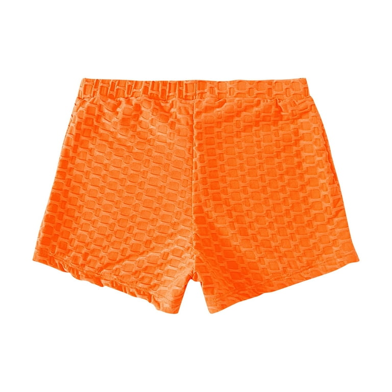 TKing Fashion Womens Swimsuits Summer Print Shorts Beach Pants Solid Swim  Trunks Bathing Suit For Women Orange S 