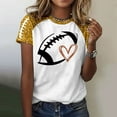 thumbnail image 2 of Womens Casual Fashion Printed Crew Neck Short Sleeve Pullover T Shirt, 2 of 5