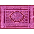 thumbnail image 1 of Ahgly Company Indoor Rectangle Medallion Pink Traditional Area Rugs, 6' x 9', 1 of 4